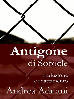 cover image of Antigone di Sofocle